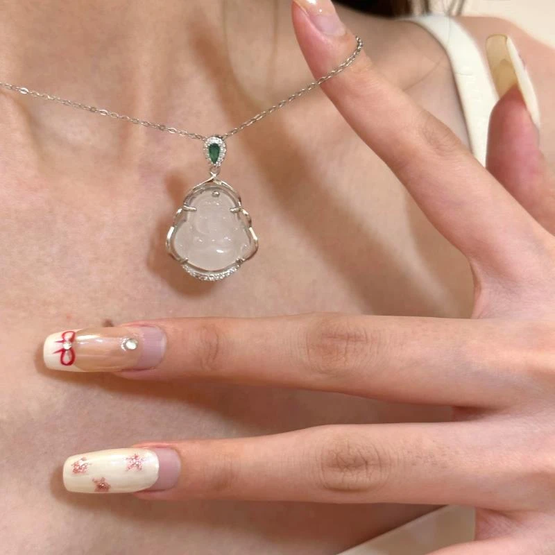 新中式.国风小佛公项链28457