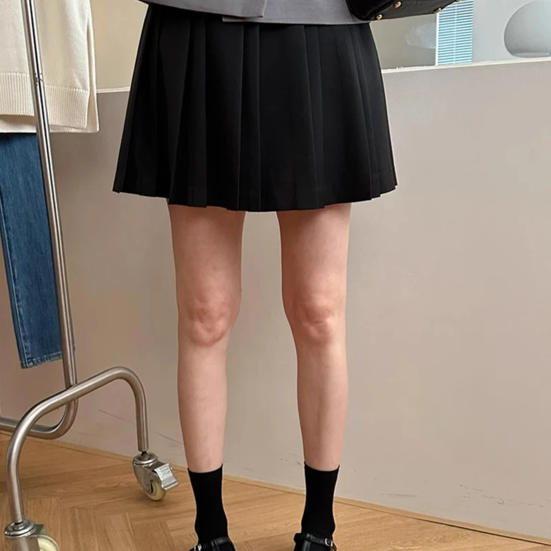 widelia2023FW 百搭显瘦减龄百褶裙A字高腰遮跨半身裙短裙910923