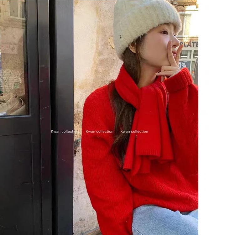 八奶韩国纯色毛绒保暖针织帽