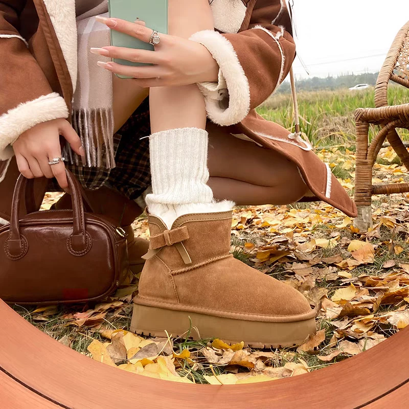 【3005】新款厚底加绒雪地靴冬季保暖雪地靴