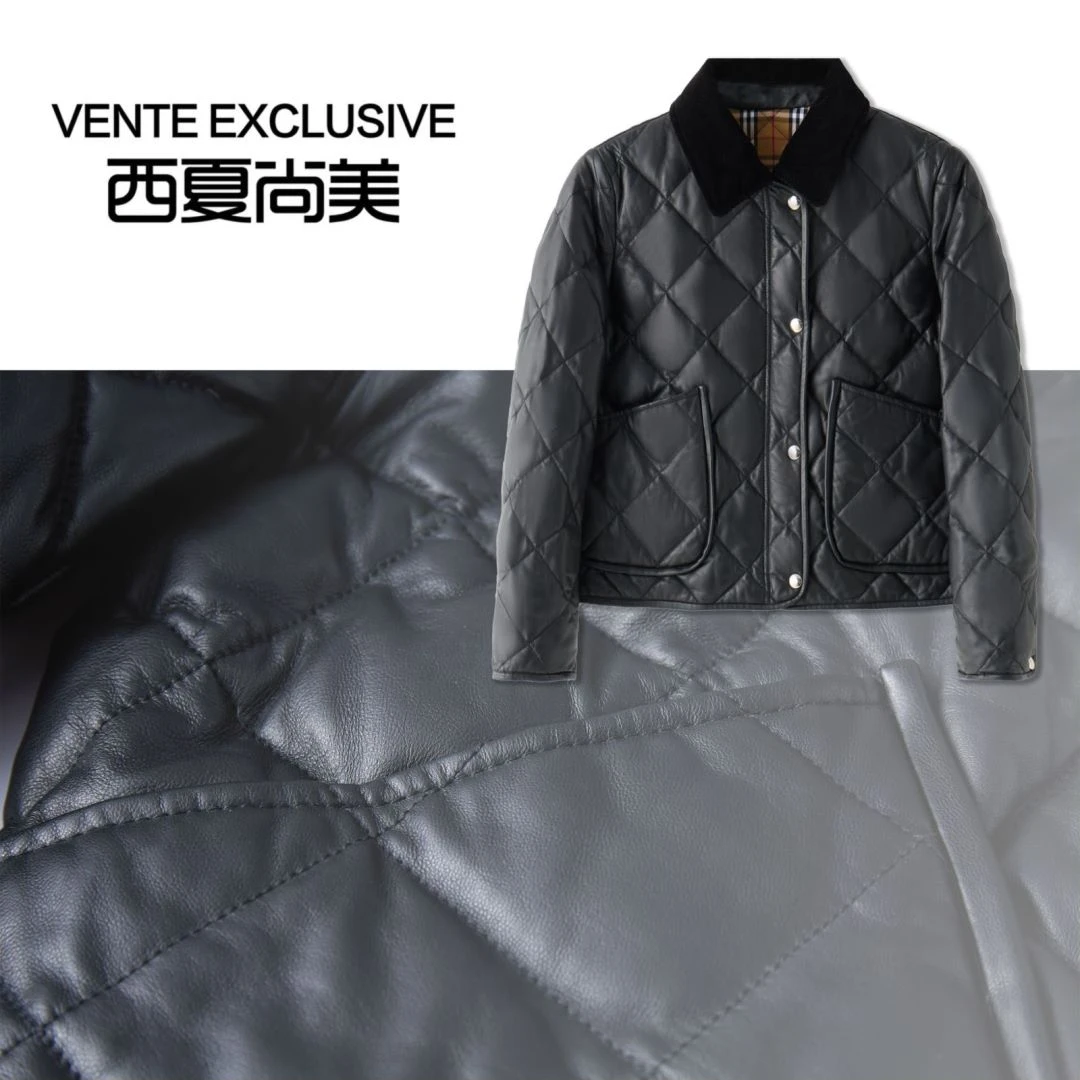 西夏尚美【66388】真皮女款时尚加厚秋冬休闲百搭短外套