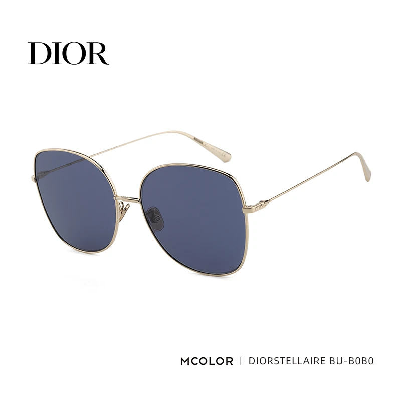 DIOR/迪奥墨镜女CD超轻金丝蝶形大框太阳眼镜女 DIORSTELLAIRE BU