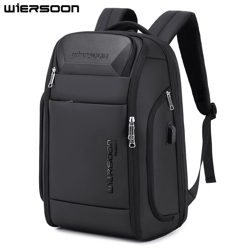 新款高档商务背包男款防水双肩包大容量出差多功能密码防盗电脑包