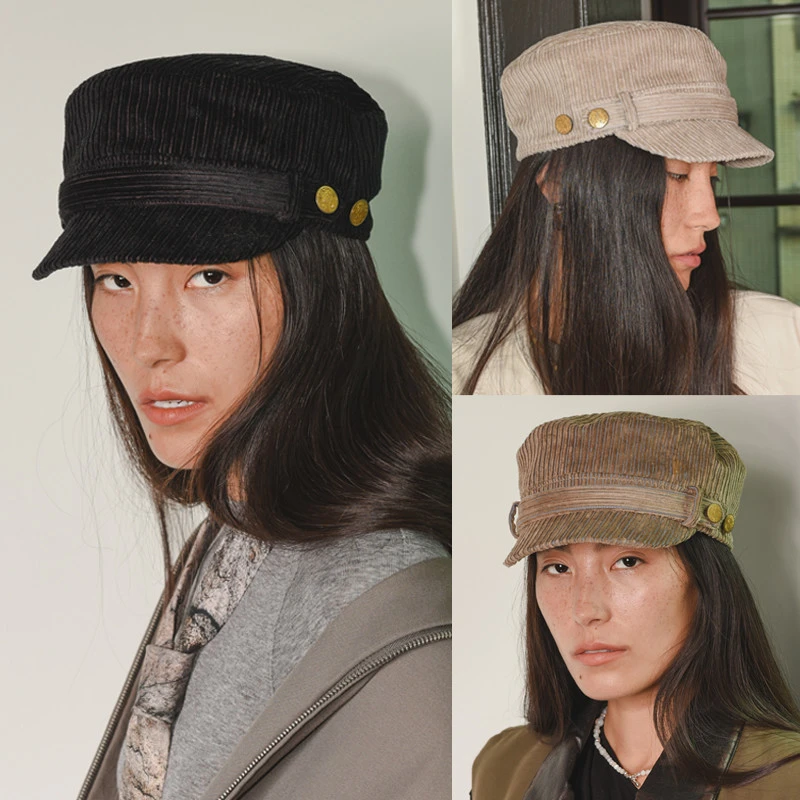 JOJOKUR气质独特骑士帽休闲风秋冬短檐圆顶男女多色可选