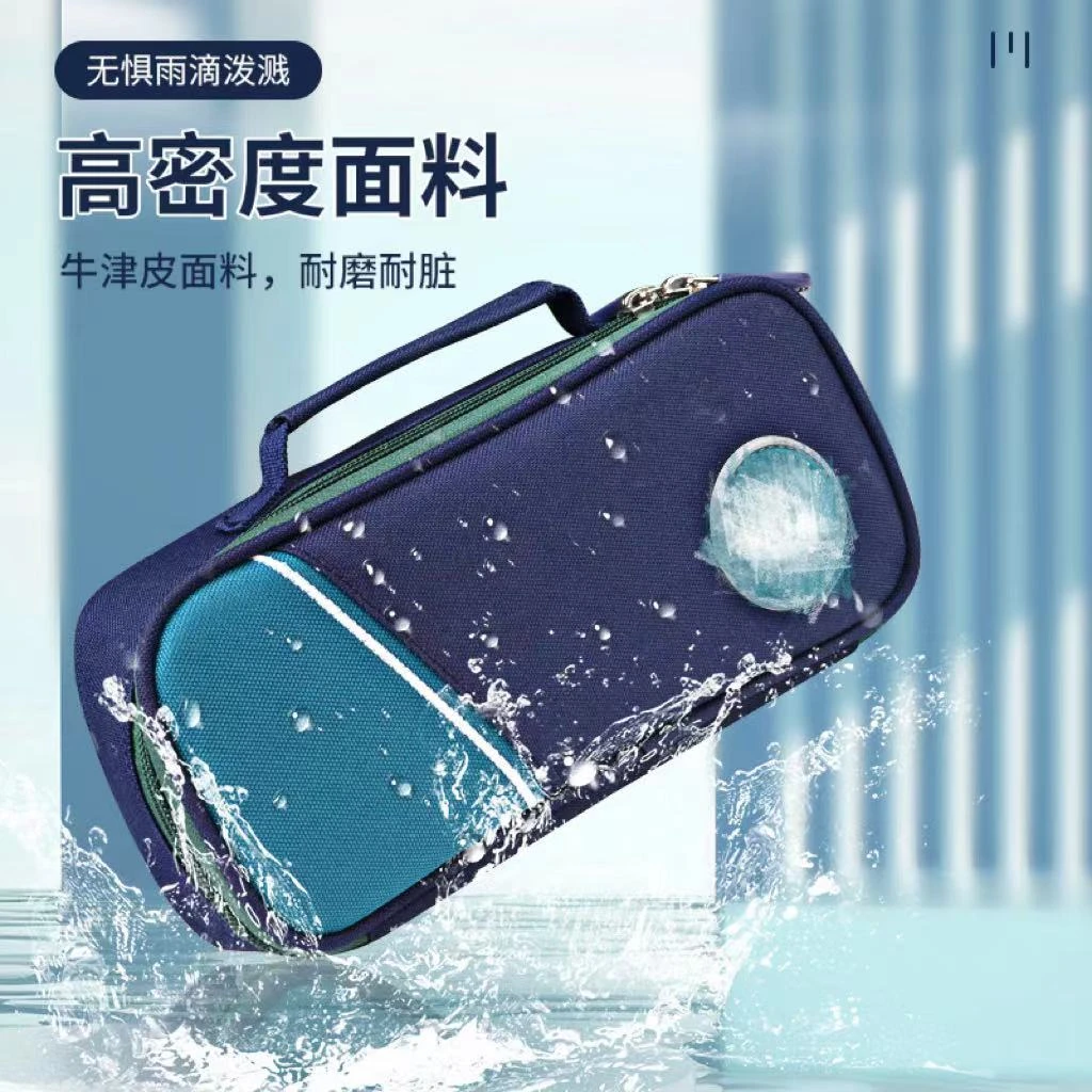 大容量三层笔袋小学初中手提笔袋牛津布文具盒