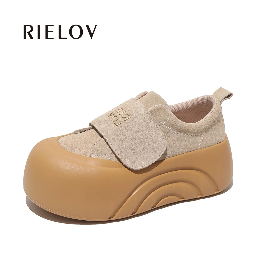【婷婷】RIELOV增高6cm时尚复古潮流百搭女士小众ins秋季休闲鞋329