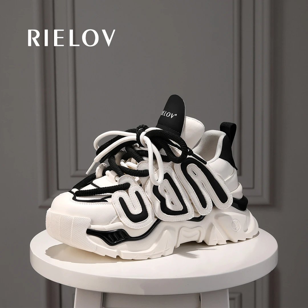 一号店●RIELOV时尚厚底增高7cm潮流百搭女士休闲鞋675-52-1