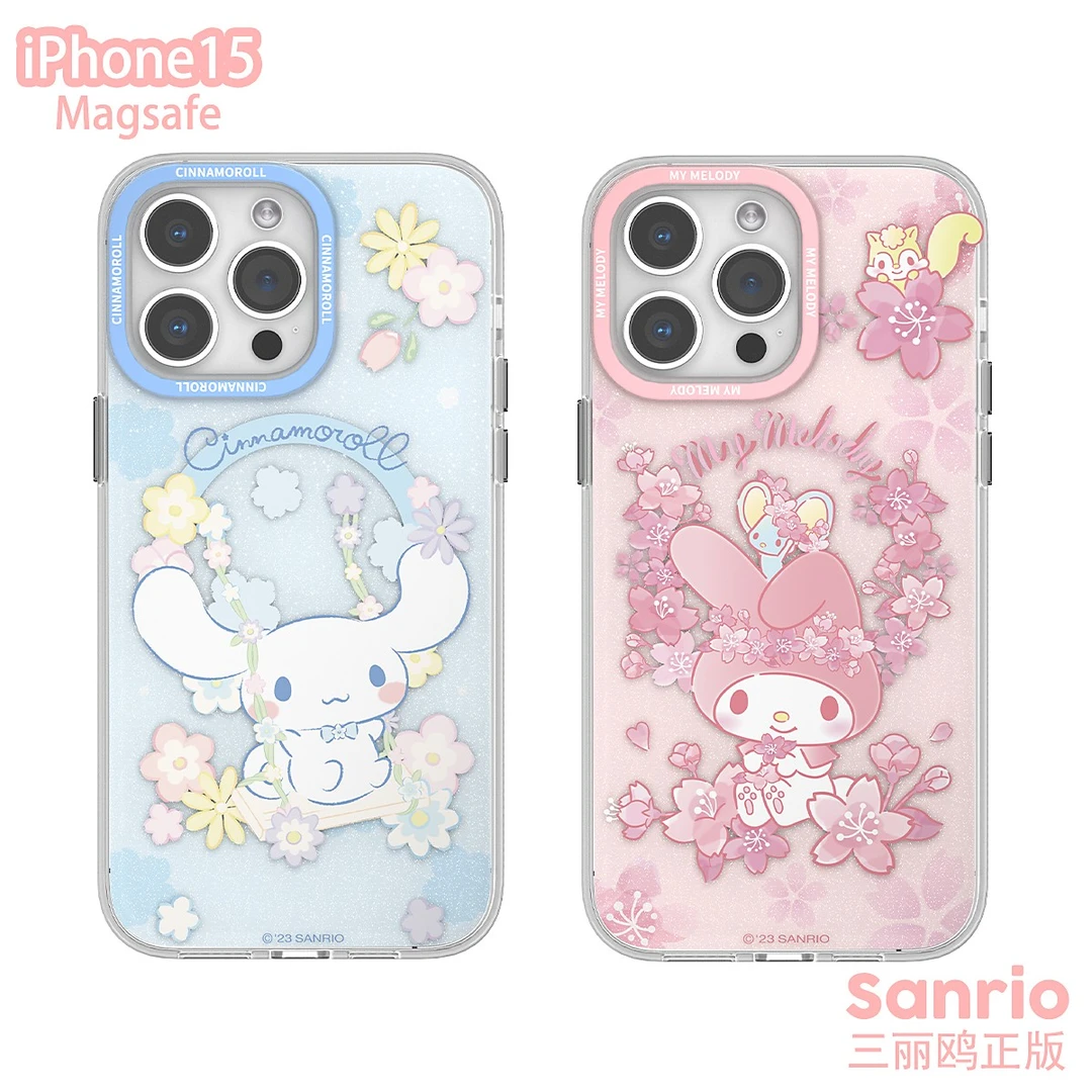 【壳壳不卖】正版三丽鸥苹果iPhone15promax玉桂狗美乐蒂磁吸手机壳