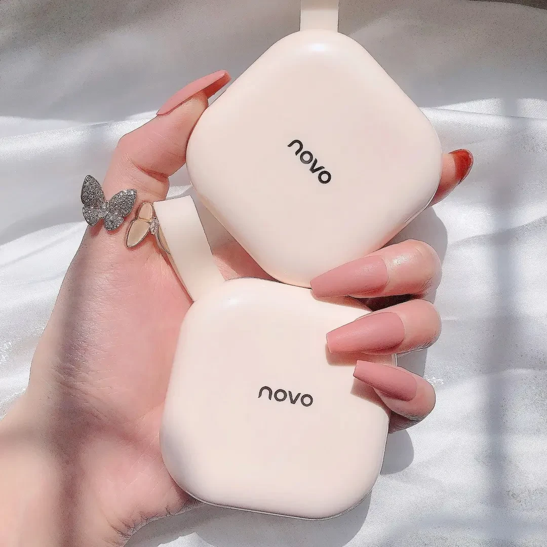 novo定妆粉饼持久控油遮瑕细腻不卡粉蜜粉饼防汗不脱妆干皮油学生