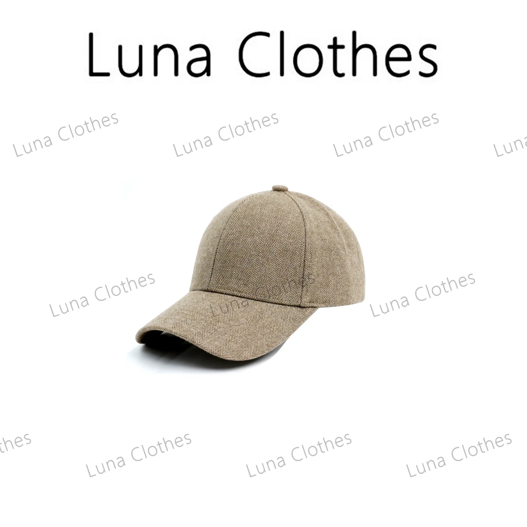 张妍LUNA‘羊毛棒球帽’冬季新款羊毛大帽檐百搭棒球帽47398