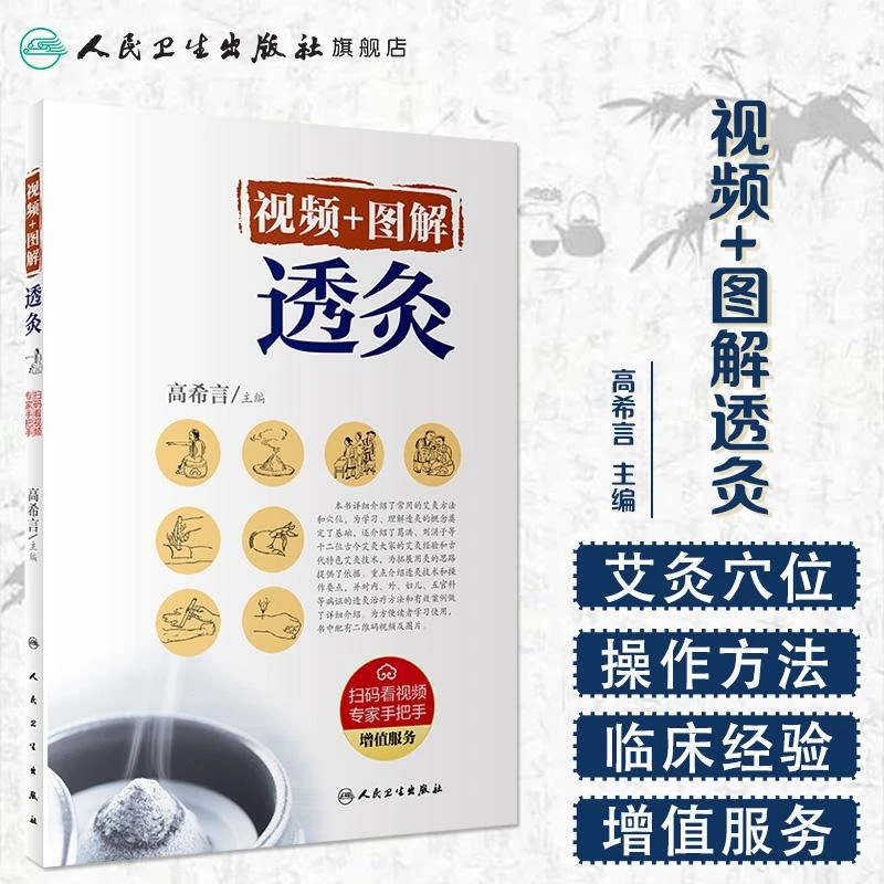透灸 视频+图解 高希言主编 中医艾灸基础理论 爱好者 自学研究