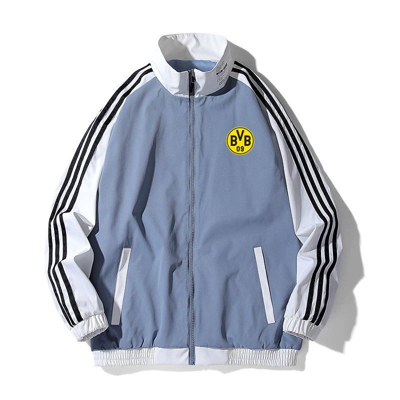 多特蒙德队运动夹克棉服男春秋薄款棒球服罗伊斯足球训练卫衣外套