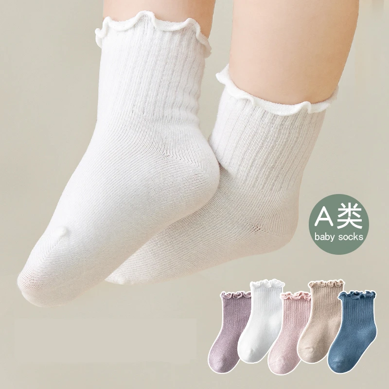 宝宝中筒袜春秋初生新生儿秋冬薄款婴儿袜子0-3月不勒腿儿童短袜