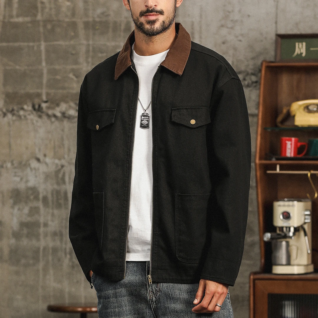 6081#3色-底特律工装男装夹克美式复古外套