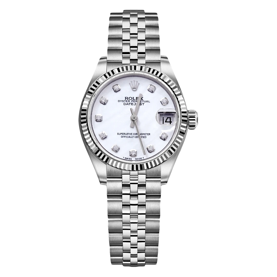 99新 Rolex/劳力士 系列68274白贝母盘腕表/后钻/WHP030673