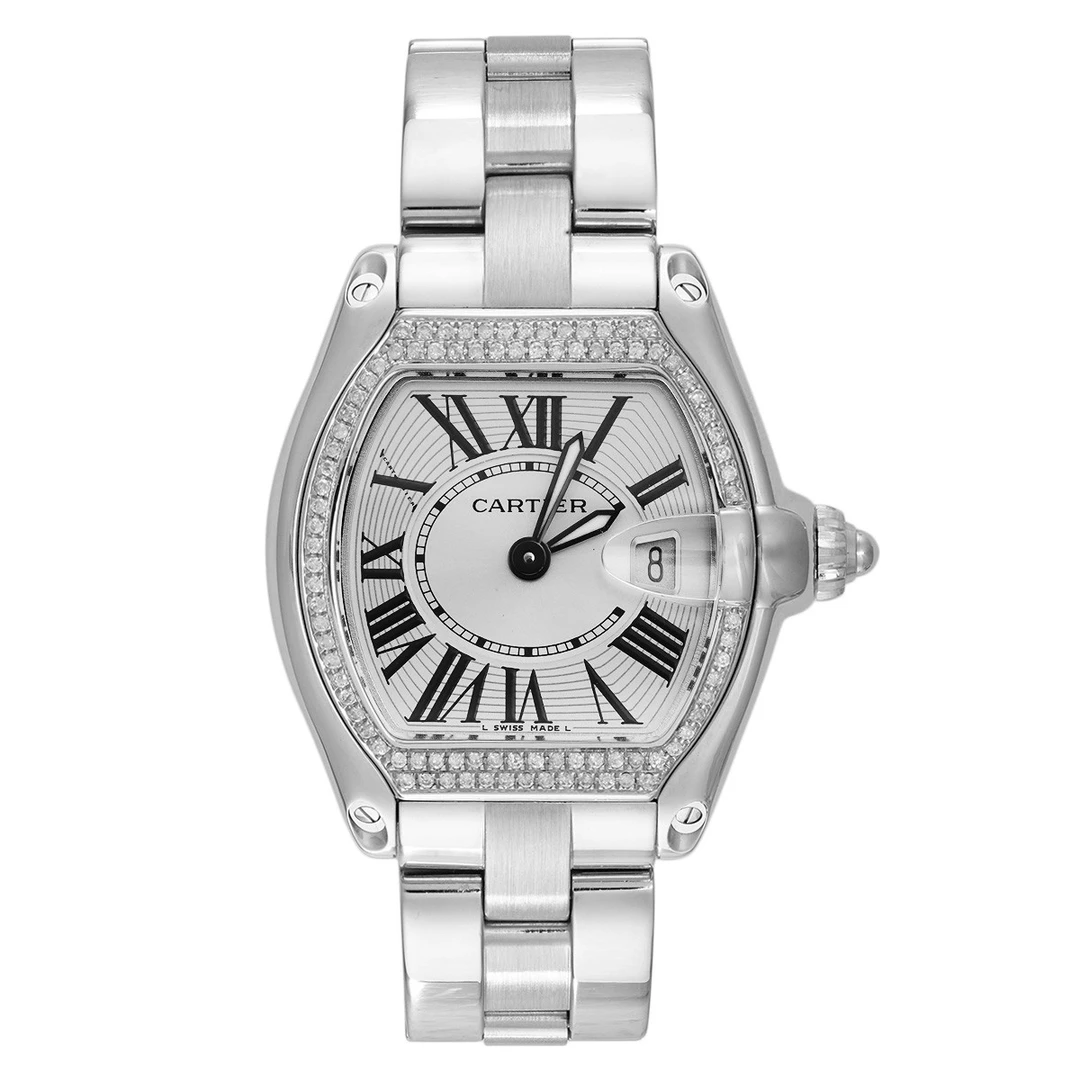 99新 Cartier/卡地亚 跑车系列W62016V3腕表/后圈钻/WHT016925