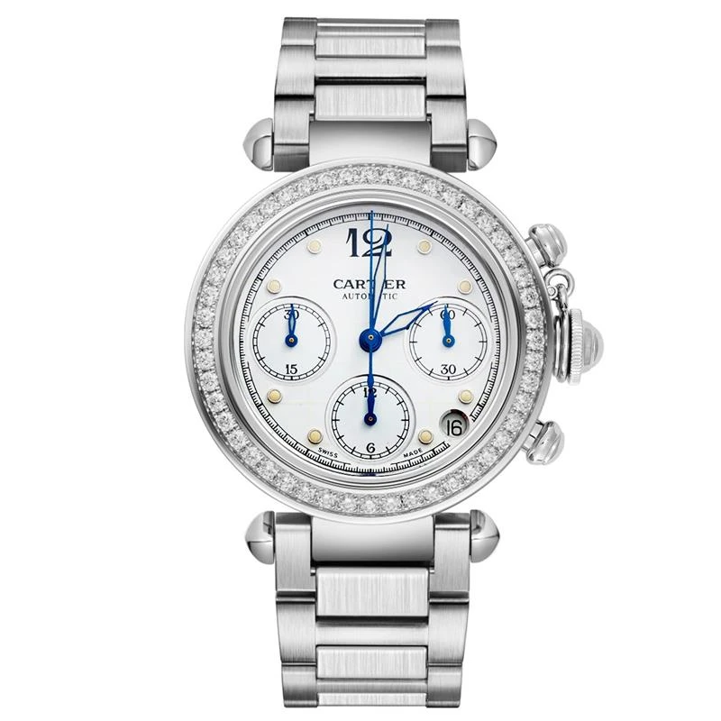 99新 Cartier/卡地亚 帕莎系列W31039M7腕表/后钻/WHT025947