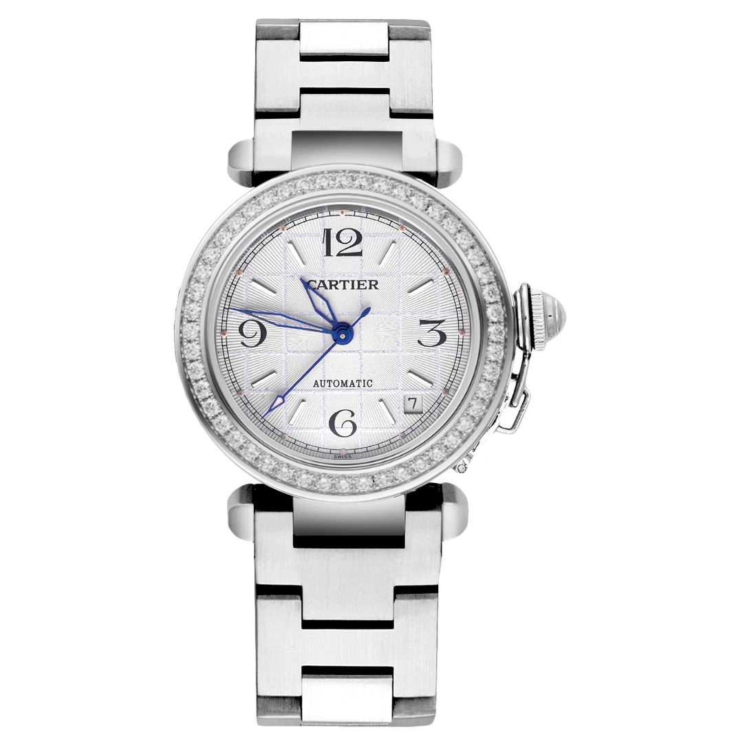 99新 Cartier/卡地亚 帕莎系列W31053M7腕表/精钢后钻/WHP024202