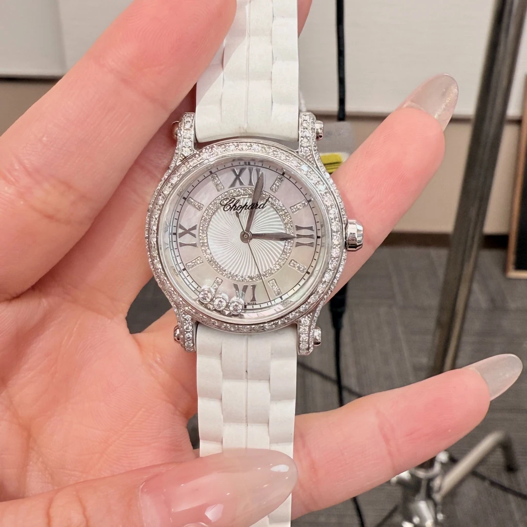 99新 Chopard/萧邦 278590-3001贝母盘腕表/石英/后钻/WHP009483