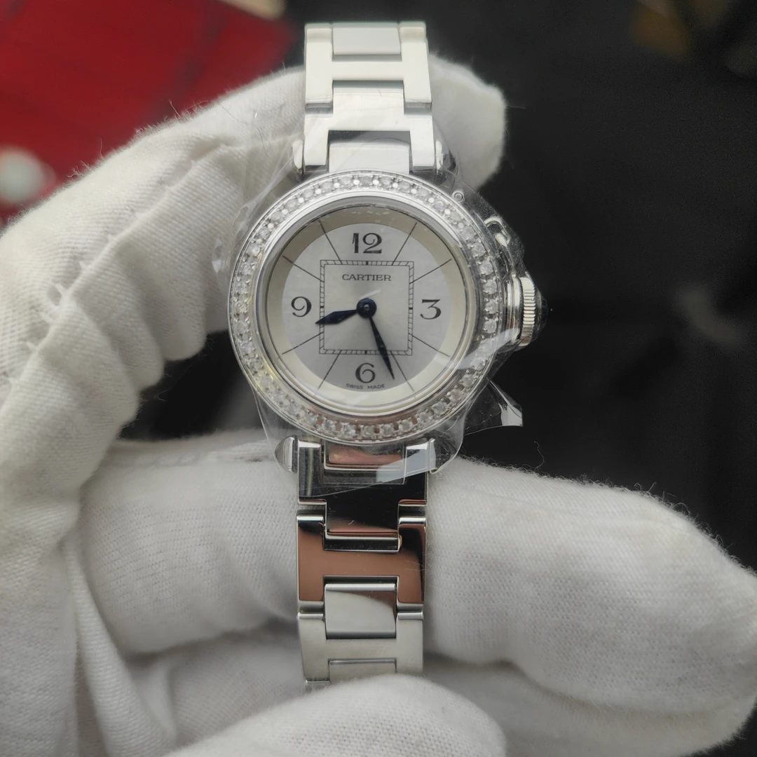 99新 Cartier/卡地亚 帕莎系列W3140007腕表/精钢后钻/WHT019175