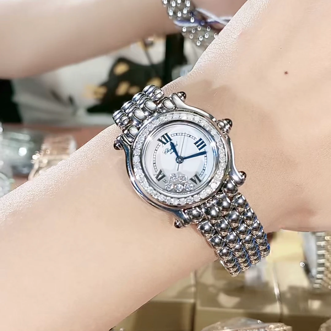 99新 Chopard/萧邦 HAPPYDIAMONDS系列278245腕表后钻/WHT022147