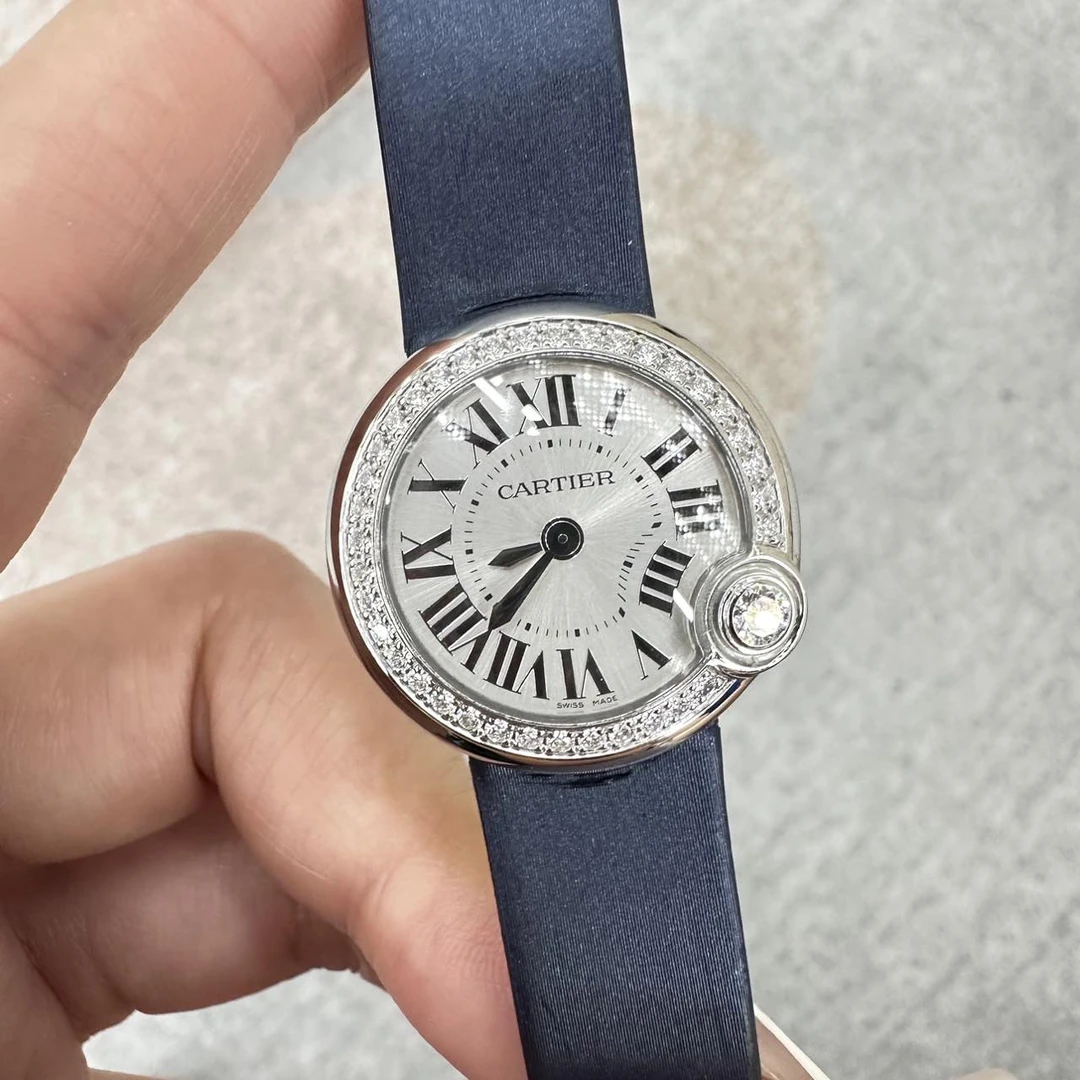 99新 Cartier/卡地亚 蓝气球系列W4BL0002腕表/原钻/WHT021488