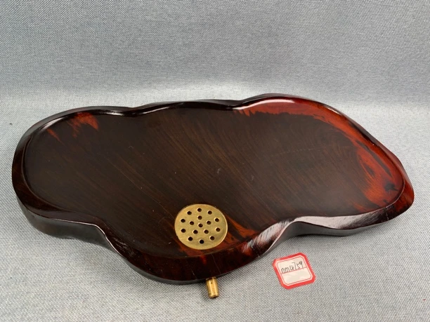 nm4759老挝大红酸枝茶盘长宽高32.8/19.5/2.5净重 932克