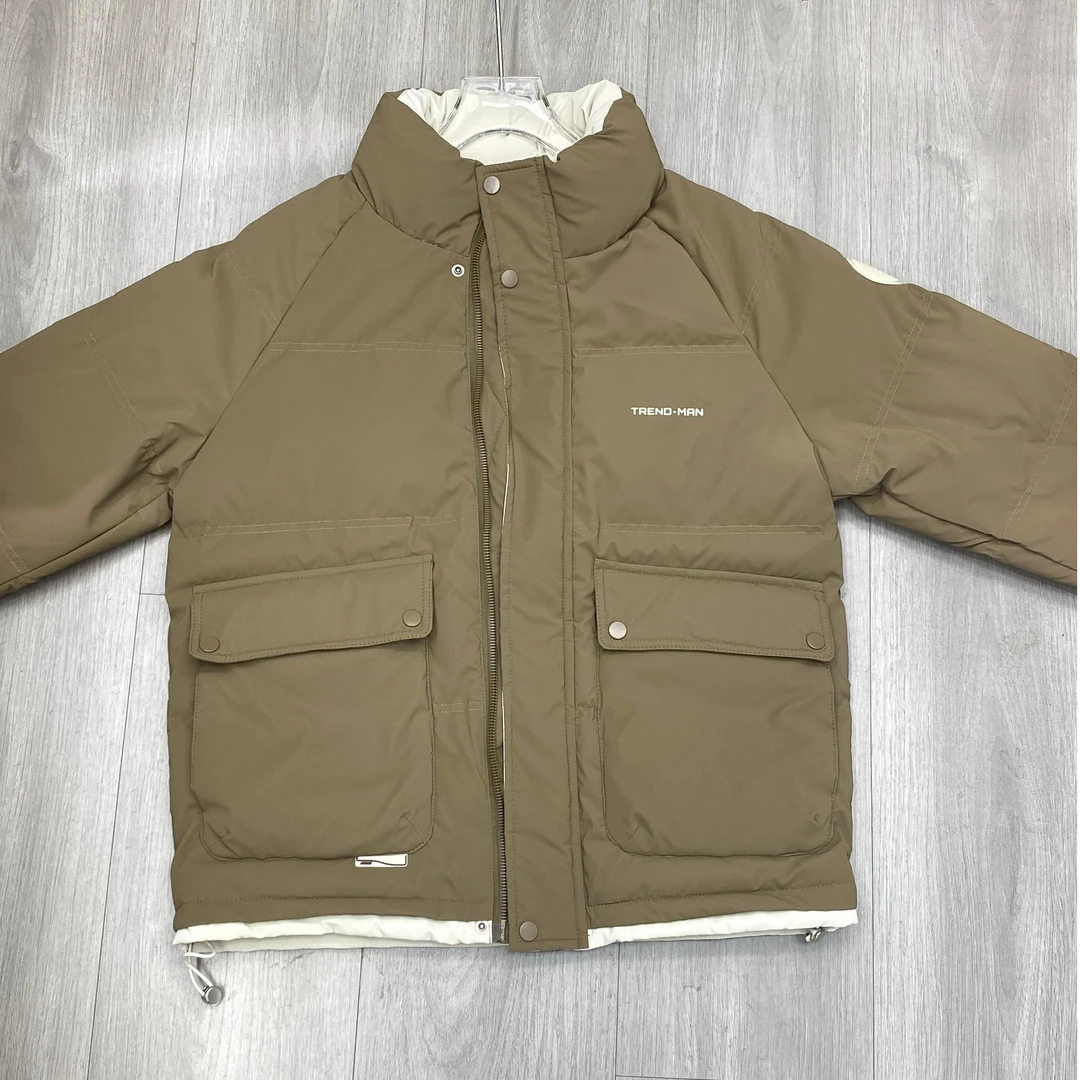 冬季新款潮流男士连帽抗寒加厚保暖休闲外套-8988