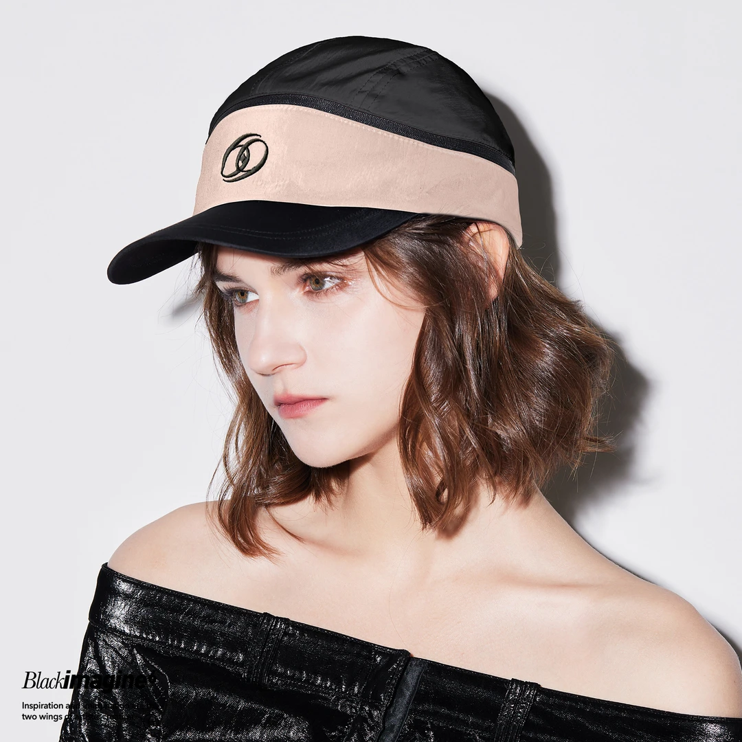 black imagine6 可拆卸两用防晒户外鸭舌帽棒球帽户外