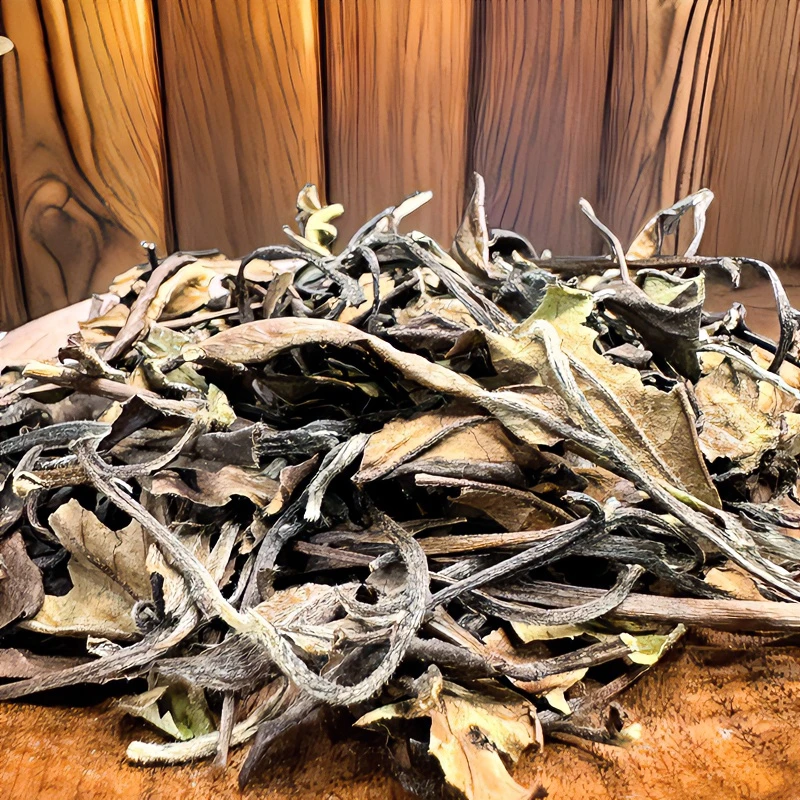 2019年寿眉老白茶福鼎白茶枣香枣甜多梗寿眉传统日晒