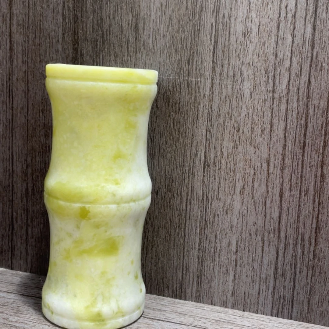 【闪购商品】蛇纹石玉方解石蛇纹石玉摆件未镶嵌黄*菜