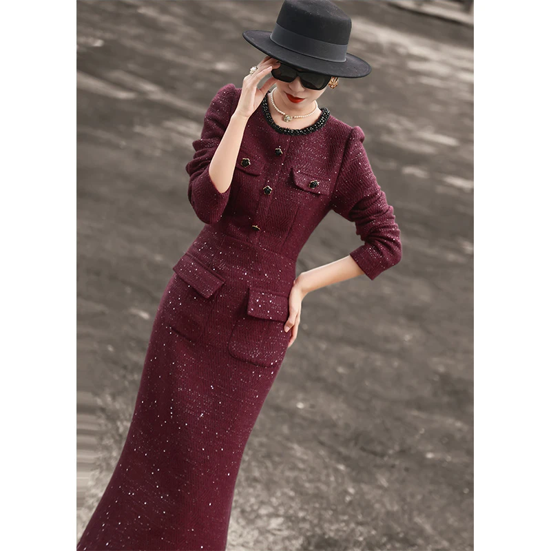 MEXCOCO/兰瑟儿气质时尚连衣裙104DL6024