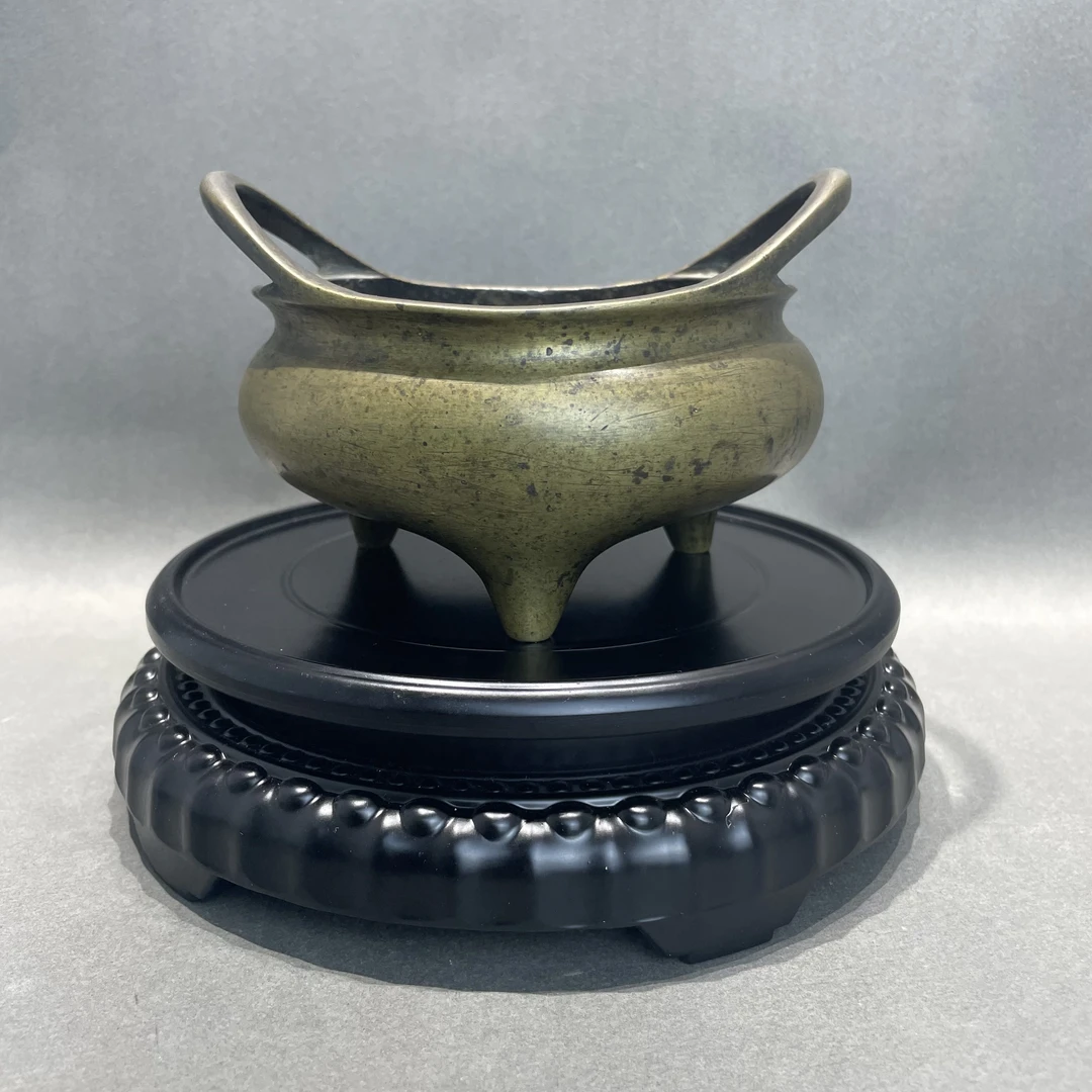 冲天耳宣德炉/清中期/美82/YY4/北京朝阳文物铜器