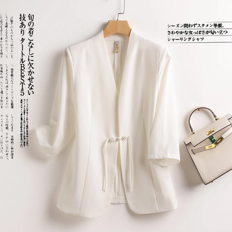 2403韩版小西装上衣气质时尚夏季薄款小西装上衣显瘦气质