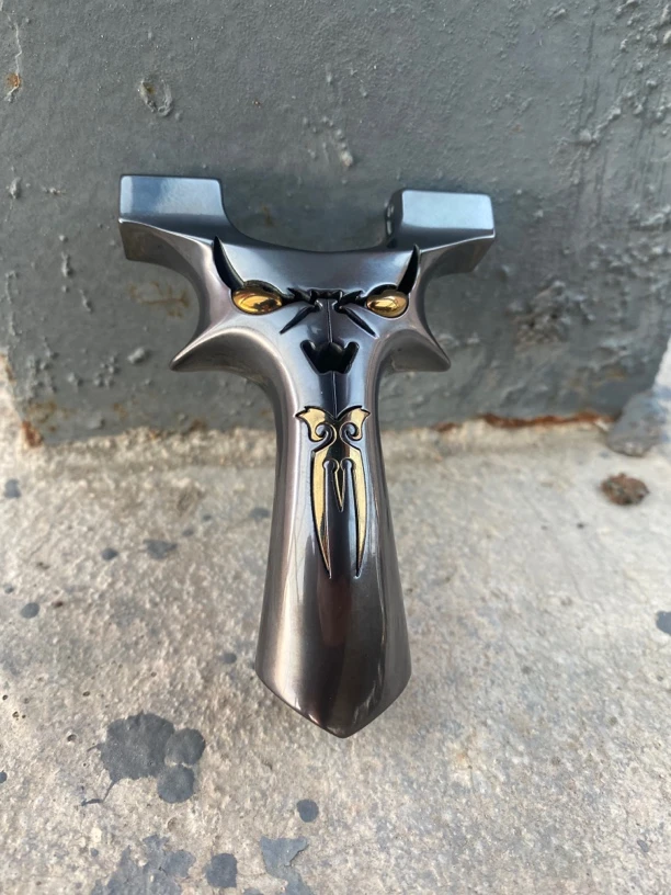 小恶魔迷你怪兽弹弓6517高精度户外竞技扁皮筋合金成人玩具