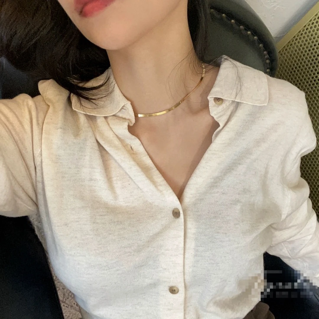 铜合金仿珍珠耳饰 轻奢时尚百搭925通体银项链