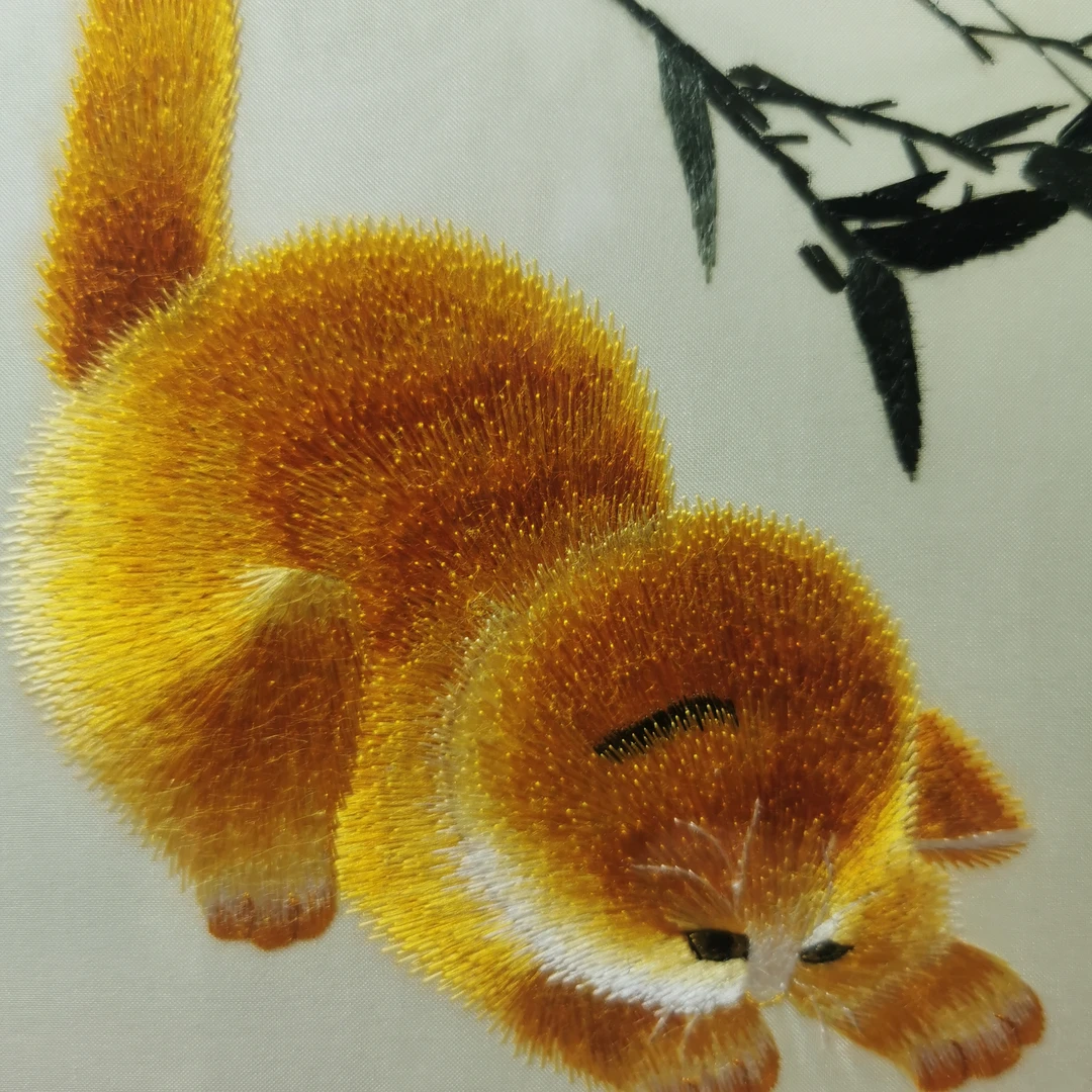 苏绣精品刺绣摆件画苏绣摆件装饰桑蚕丝刺绣