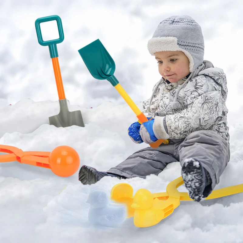 冬季户外玩雪套装 夹雪球玩具夹雪器 雪球夹子玩雪工具雪球模具