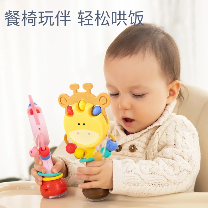 儿童拨浪鼓摇铃宝宝安抚拨浪鼓玩具摇铃早教玩具