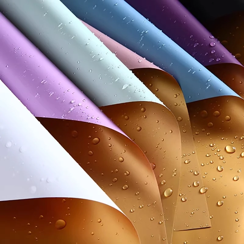 H H 开业鎏金纸 双面防水金色欧雅纸 花篮花束包花材料 花艺资材