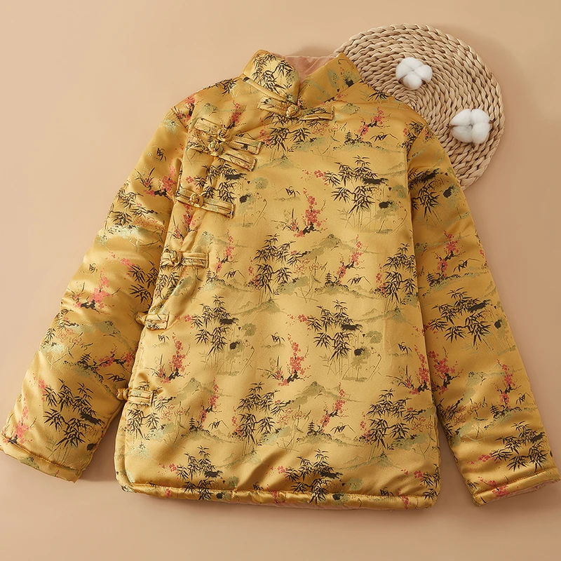 秋冬棉花新款国潮夹棉加厚复古棉衣显瘦盘扣时髦民族风小棉袄外套
