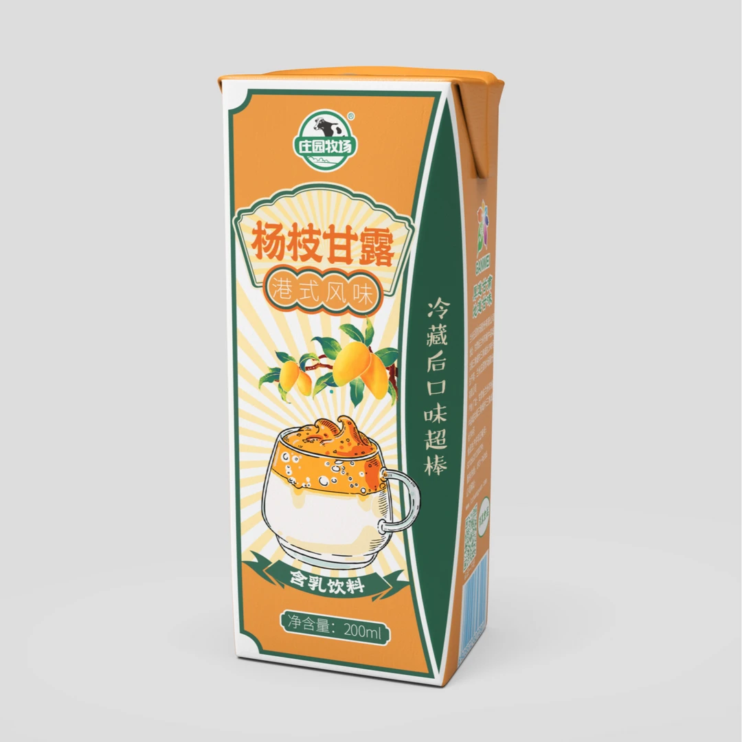 庄园牧场【港式风味】 甘肃特产杨枝甘露含乳饮料200ML