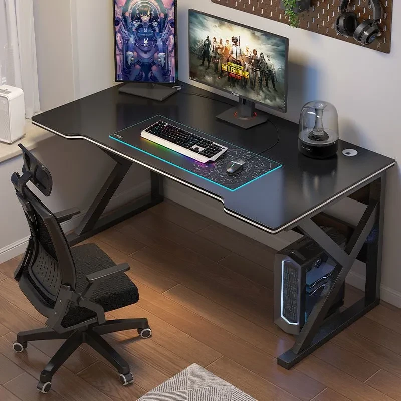 电竞桌台式双人电脑桌学生学习桌游戏桌子简约家用卧室书桌办公桌