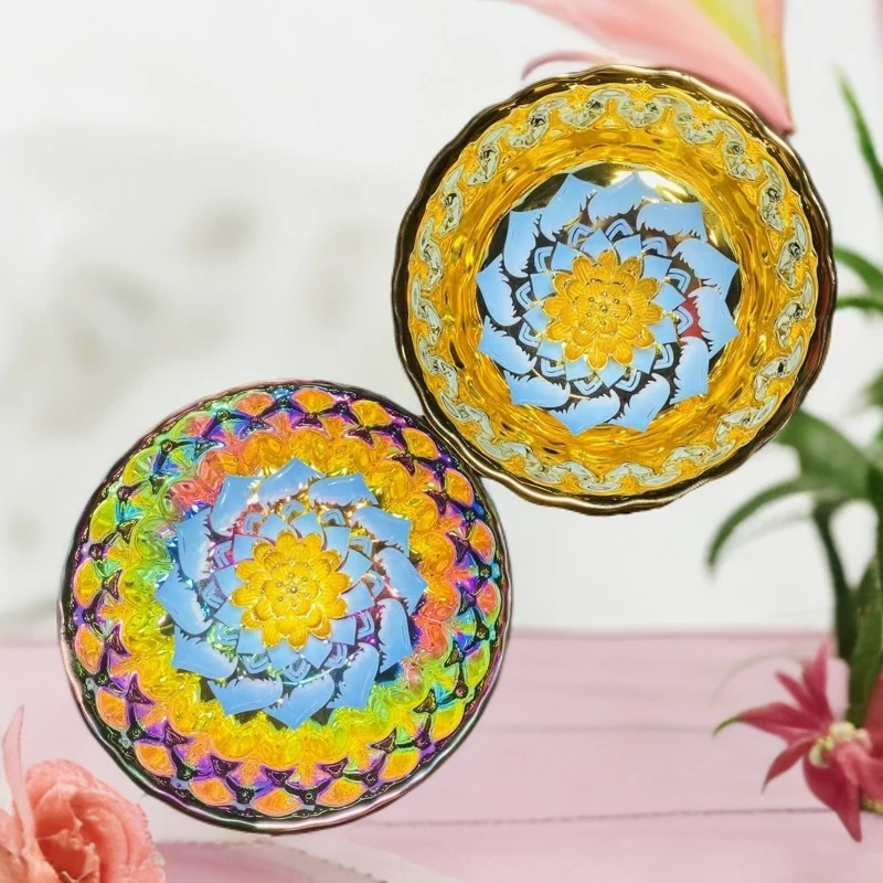 【红粉梦幻莲花对杯】轻奢陶瓷主人杯品茗杯鎏金纯手工茶瓷器茶杯