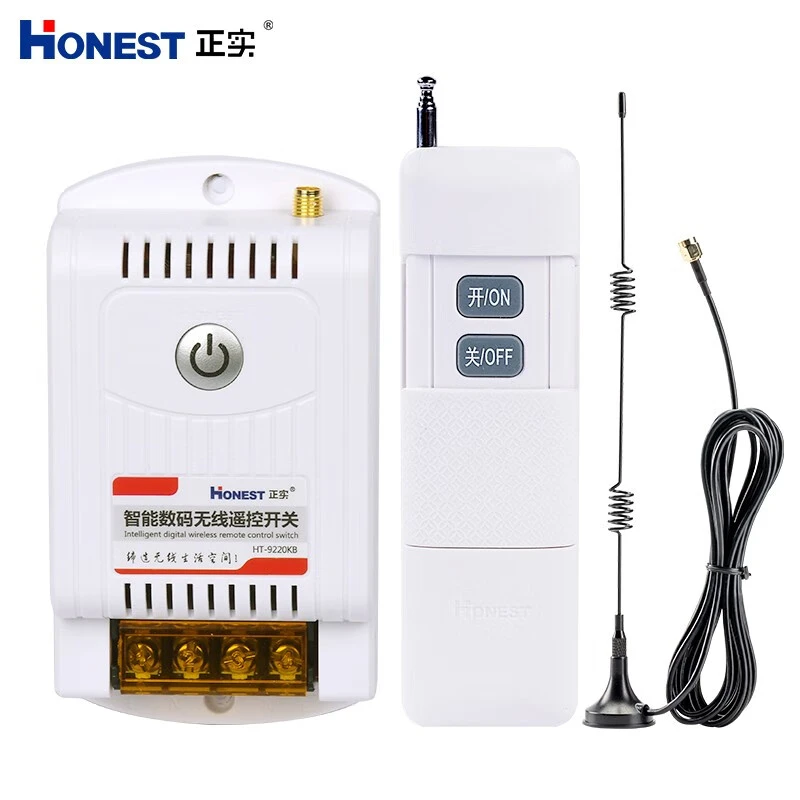 新款380V无线智能远距离大功率可穿墙遥控开关水泵电机远程控制器