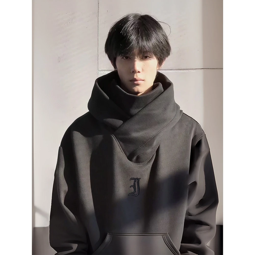 【小扬哥推荐】社恐i人忍者堆堆领冲锋衣卫衣男连帽冬美式加绒加