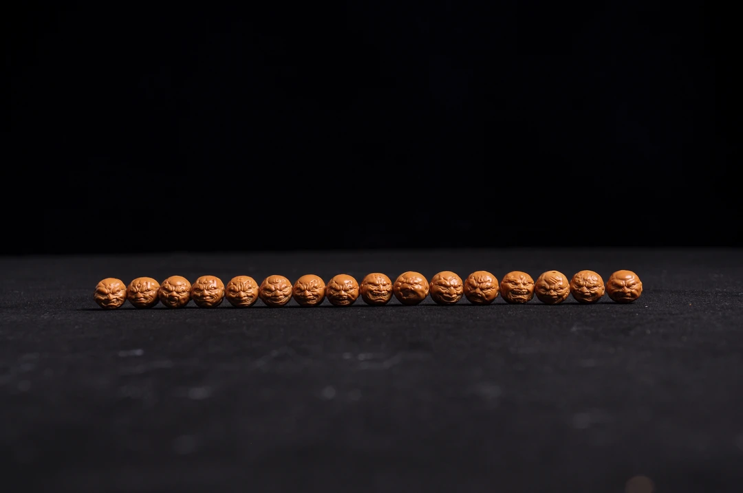 【精雕恶僧】单籽猴头核桃文玩精工雕刻恶僧