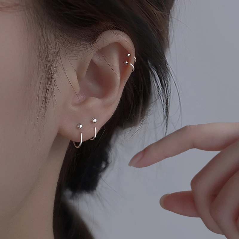 藏今阁 足银耳饰 养耳耳钉养耳洞耳骨钉新款爆款高级感2025耳钉女