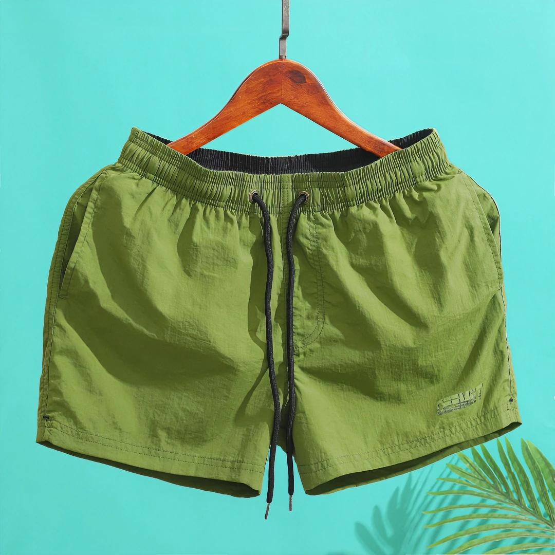 短裤男士夏季休闲宽松沙滩裤速干健身薄款抽绳三分裤外穿透气韩版