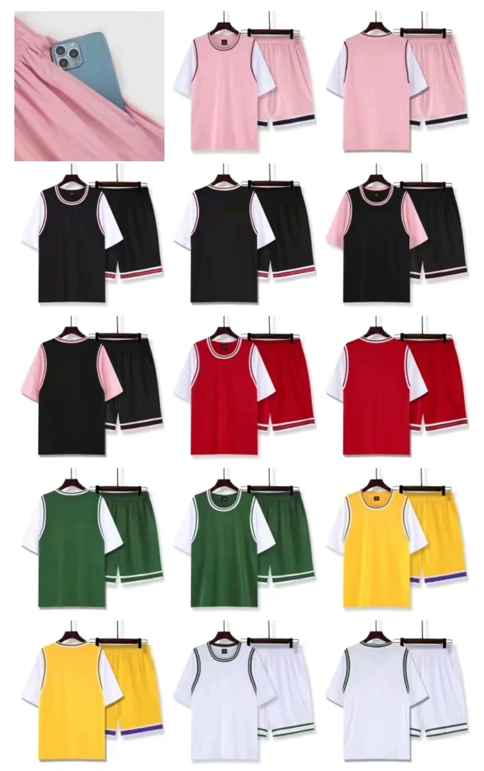 假两件运动套装#学校/单位/训练营#男女通用款#团队定制